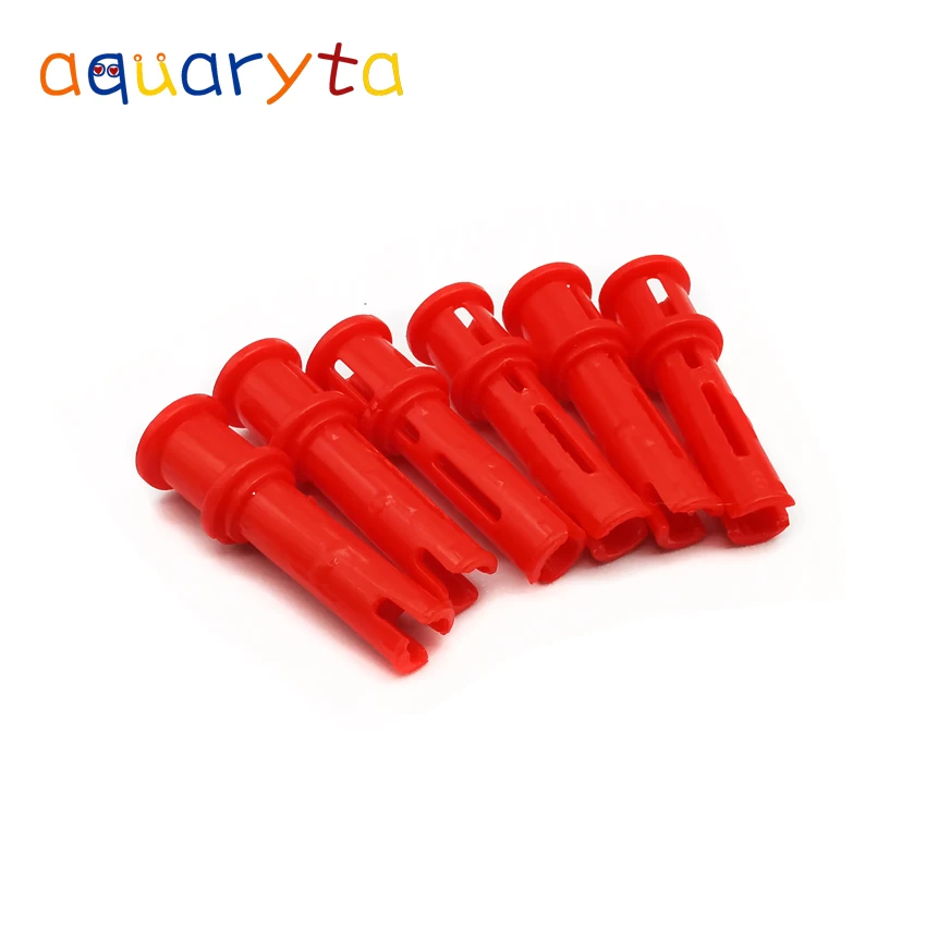 

Aquaryta 100pcs/200pcs Bulk Building Blocks Technic Parts 32054 Technic Pin Long with Friction Ridges Lengthwise and Stop Bush