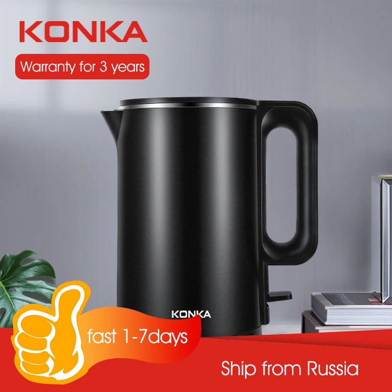 KONKA черный чайник электрический для дома и кухни Chaleira Wasserkocher chaleira