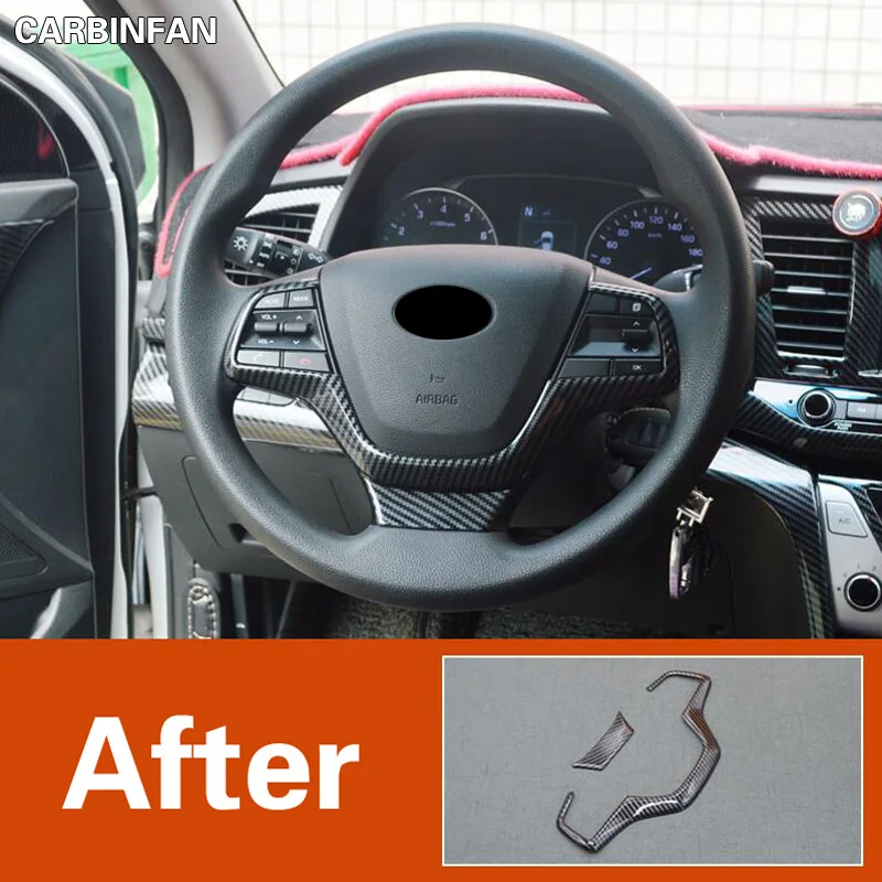 Стильная обложка рулевого колеса из углеродного волокна отделка для Hyundai Elantra Sport