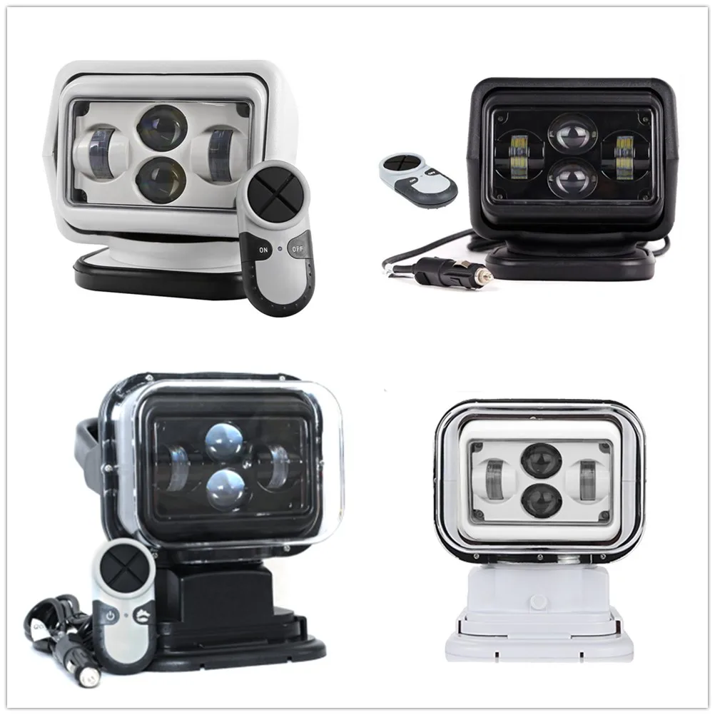 Беспроводной светодиодный фонарь для морского поиска 50 Вт/60 Вт 12 В 24 7-дюймовый