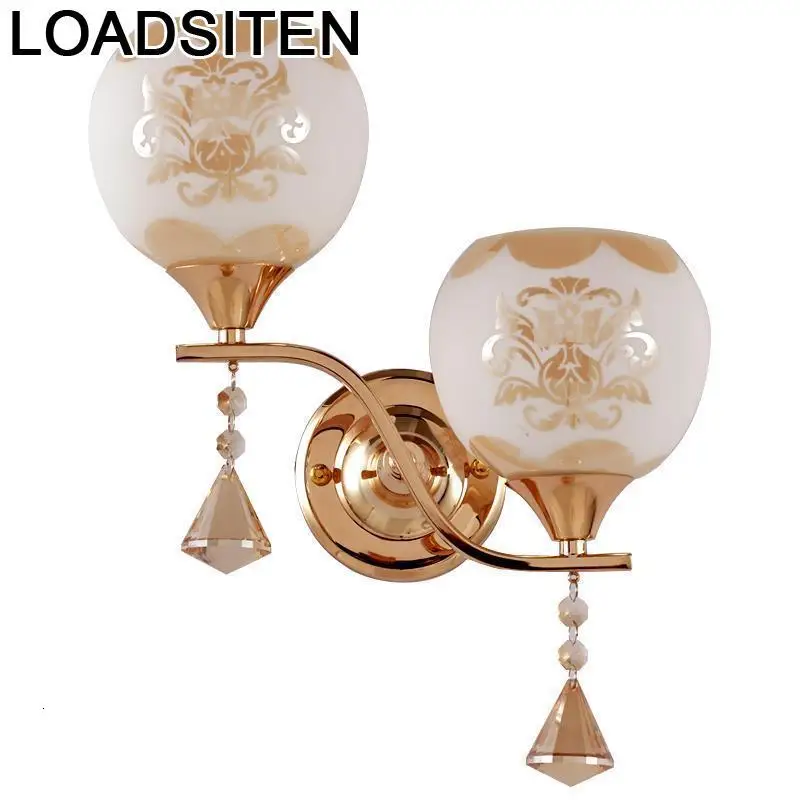 Декоративный винтажный светильник с зеркалом настенная аппликация для спальни