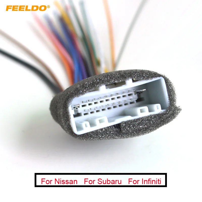 FEELDO 1 шт. проигрыватель cd-дисков стерео адаптер электропроводки для Nissan/для Subaru/для Infiniti запасная часть CD/DVD стерео