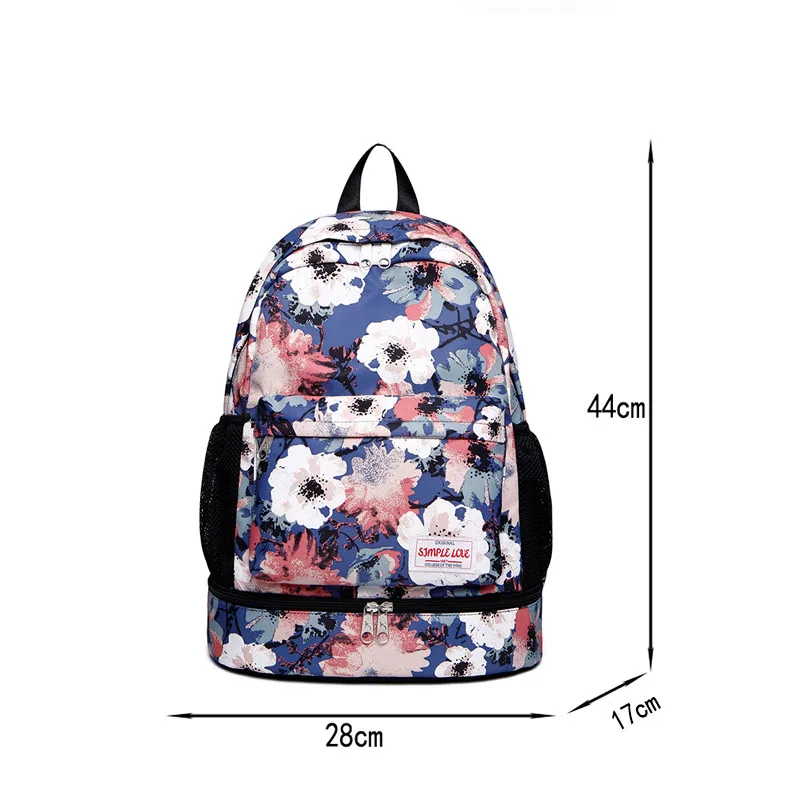 

New Oxford Girl Gym Backpack Women Dry and Wet Fitness Backpack Large Capacity Waterproof Bookbag Shoe Compartment Sport Gymtas