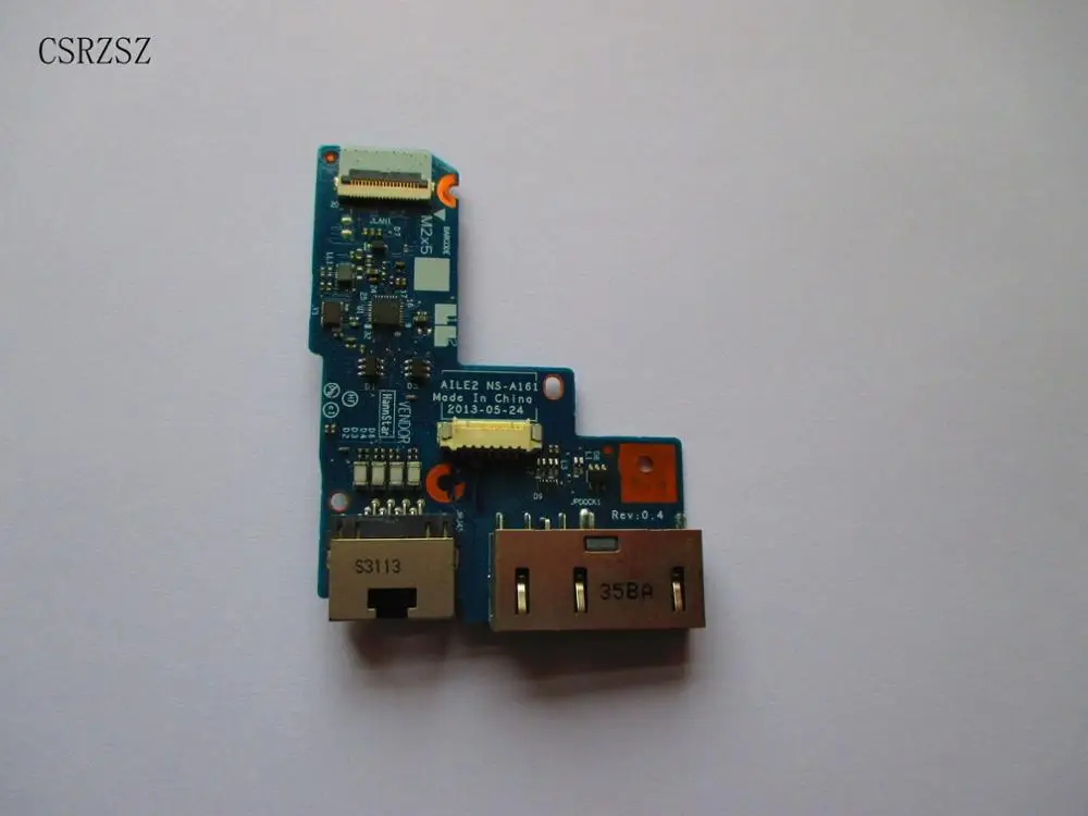 Оригинальная плата питания постоянного тока для ноутбука Lenovo E540 с кабелем CMOS NS A046