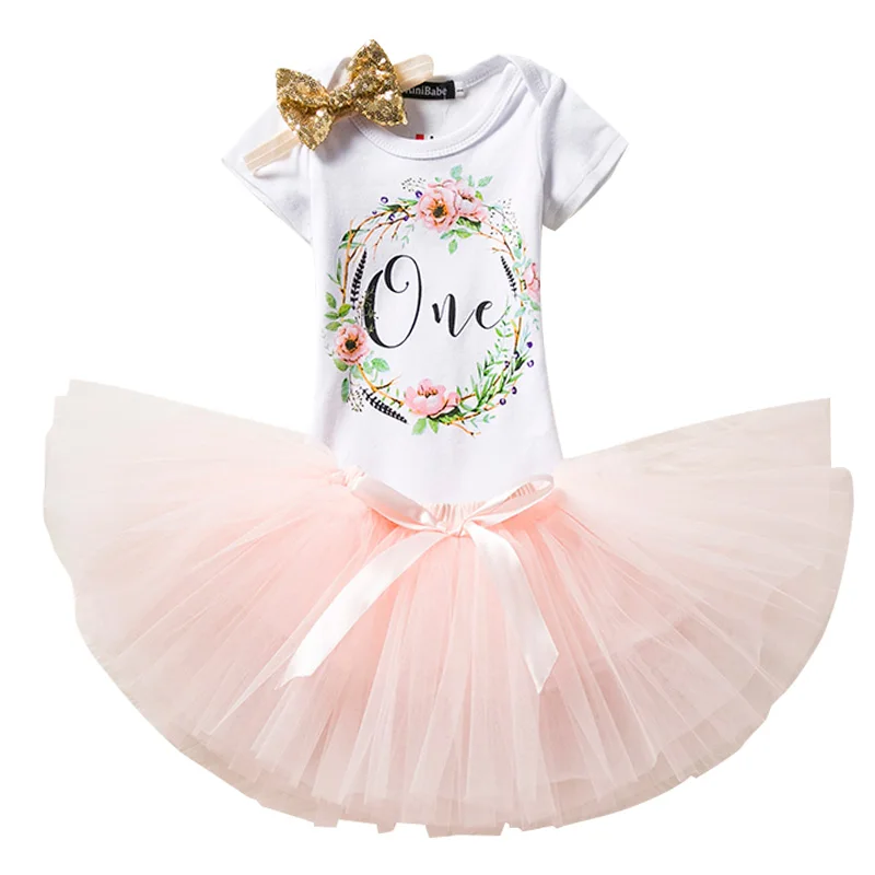 My Little Girl комплекты на 1-й день рождения 1 год одежда для малышей наряды первого дня