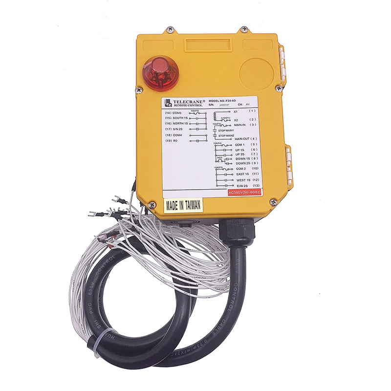 

F24-6D Telecrane manufacturers 6 buttons double speed crane remote control for hoist cranes