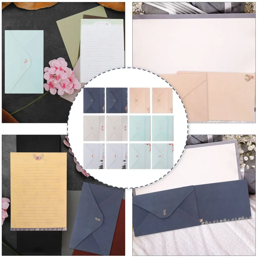 

54pcs A5 Letter Writing Paper Stationery Lovely Letter Paper Envelope Set