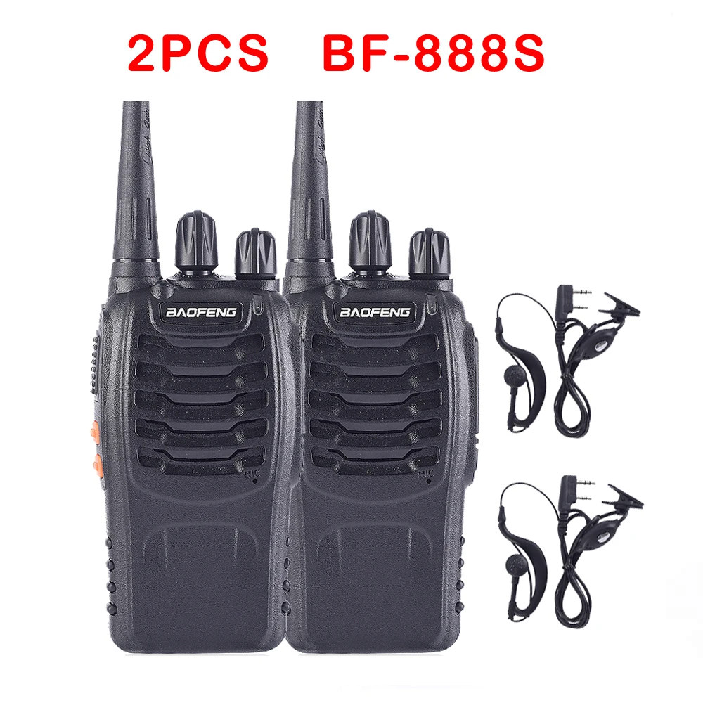 1 шт. или 2 шт. рация 5 Вт 2-way Ham радиостанция UHF 400-470 МГц 16CH CB радио talki walki портативный приемопередатчик Baofeng 888s