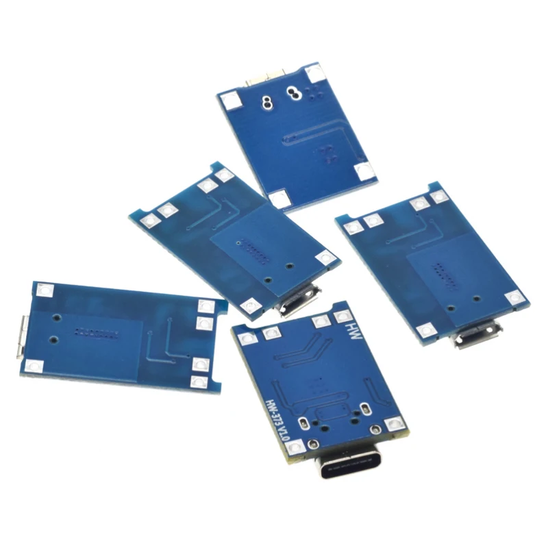 1PCS 5V 1A Micro USB 18650 type-c Lithium Battery Charging Board Charger Module + Protection Dual Functions TP4056 | Электроника