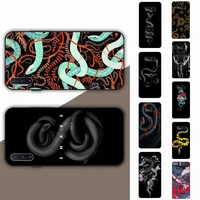 flower snake painting phone case for samsung note 5 7 8 9 10 20 pro plus lite ultra a21 12 72