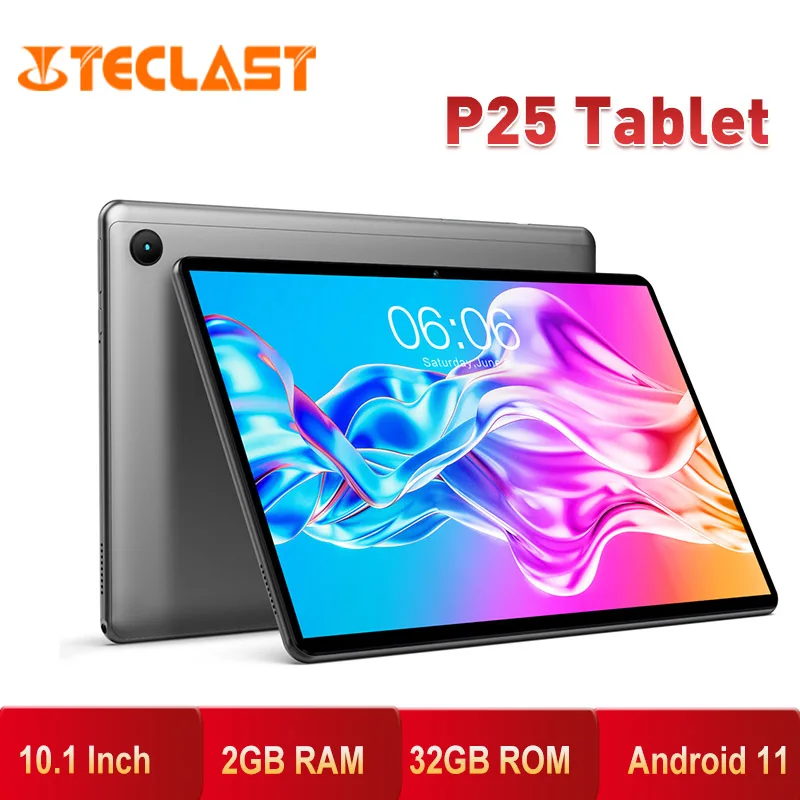 

Teclast P25 планшет, экран 10,1 дюймов, Android 11, четырёхъядерный, 2 Гб ОЗУ 32 Гб ПЗУ