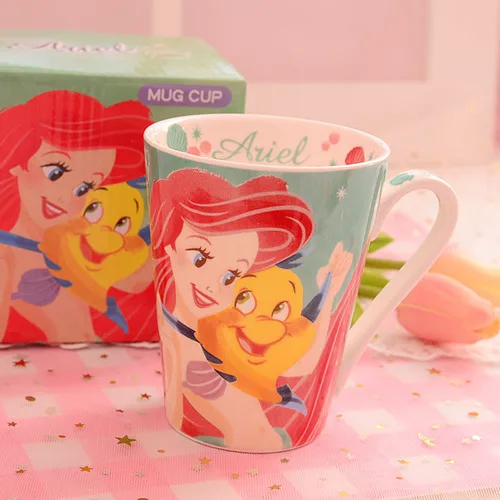 ariel with box Большая Русалочка Ариэль камбала Вуди инопланетянин керамическая кружка кофейная кружка чашка подарок на день рождения с коробкой - Цвет: ariel with box