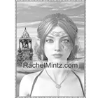 Chao веер потрясающий эльф воин фантазия серый раскраска для взрослых: 30 великолепных женских эльфов портреты-30 страниц