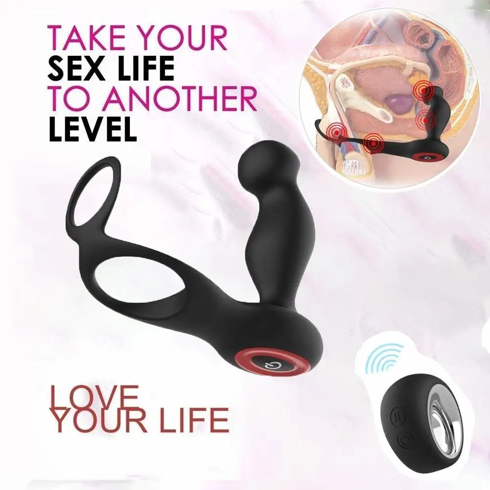 Мужской Вибратор простаты с электрическим током анальная секс игрушка для