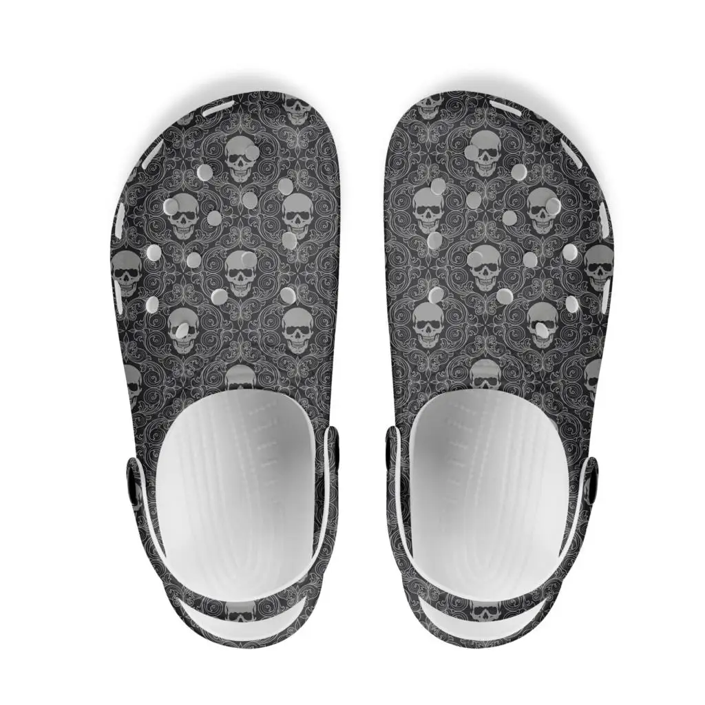 

2021 Summer Women Sandals Skeleton Skull Graffiti New Breathable Adult Beach Shoes Casual EVA Shoes Flip Flops Wholesale