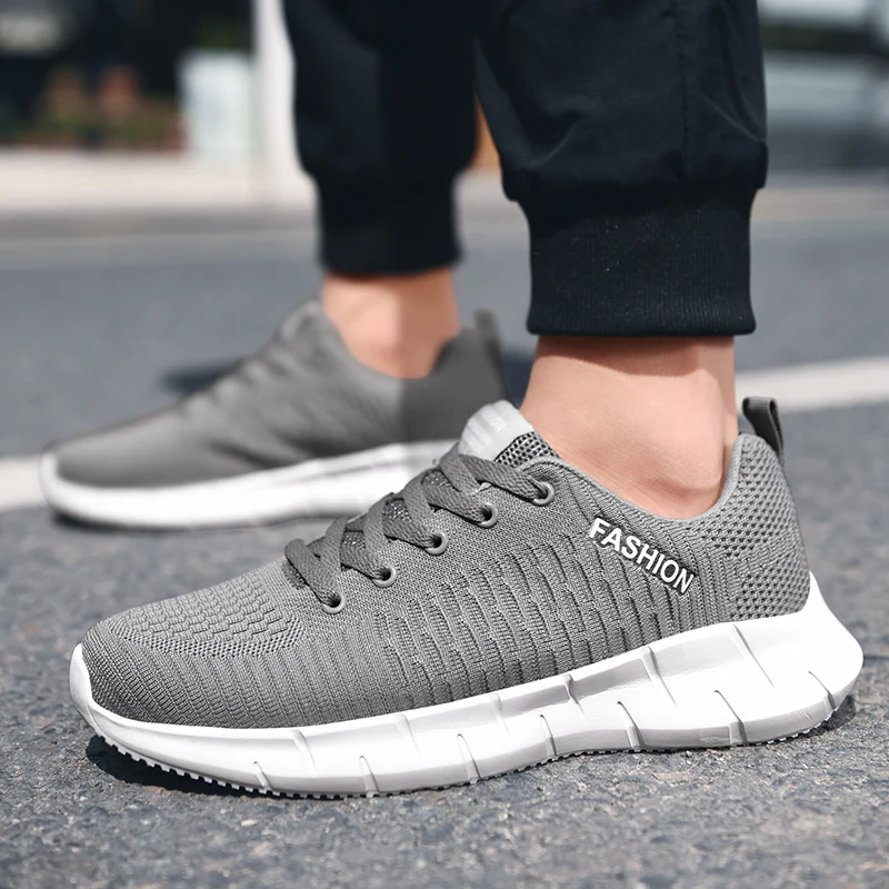 

Cheap Men Casual Shoes Breathable Lightweight Male Sneakers Flexible Trainers Flat Outdoor Walking Shoes Masculino Esportivo 46