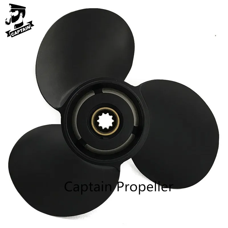 Подвесной Двигатель Captain Propeller 10 3/8x11 48-19638A40 черный максимальная посадка Mercury Mariner