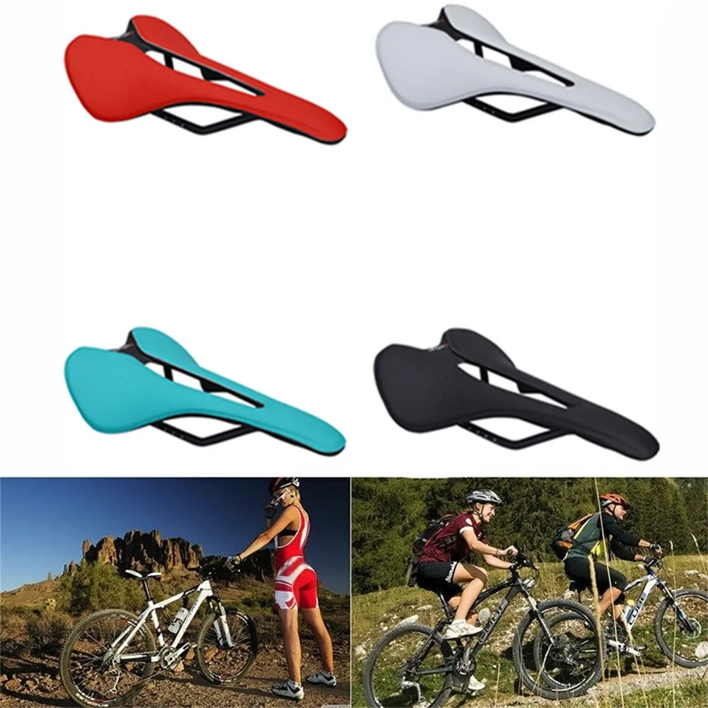 

BALUGOE MTB Mountain Road Bicycle Bike Saddle Seat Soft Comfortable Racing General Seat Cushion 260x 135mm Black/white/blue/red
