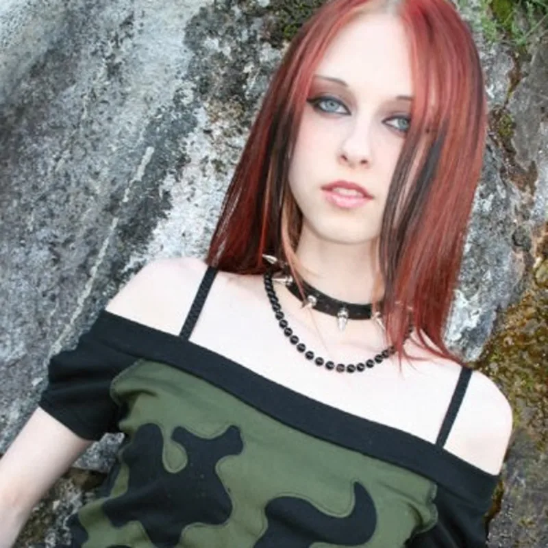 Женское Ожерелье чокер из ПУ кожи в готическом стиле|Ожерелье-ошейник| |