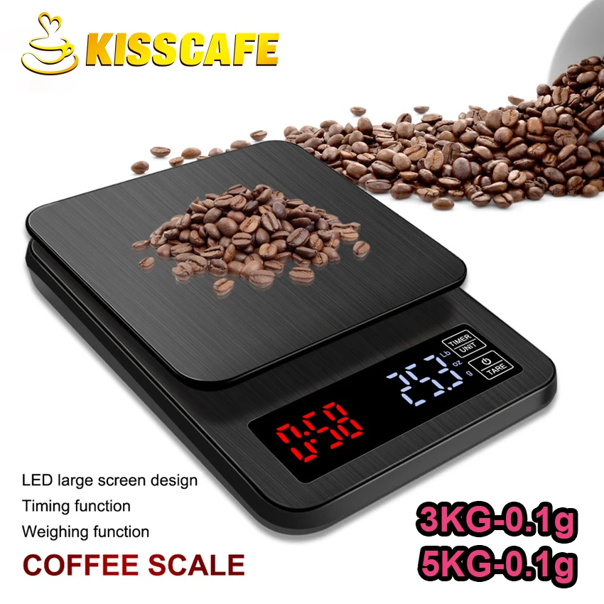 3/5 кг Малый бытовый Электрический весы Портативный капельного Кофе с таймером
