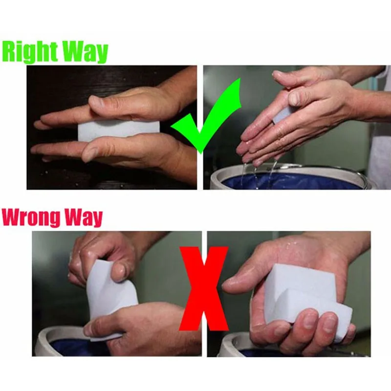 Губка меламиновая для мытья посуды 100*60*20 мм|Губки и металлические мочалки| |