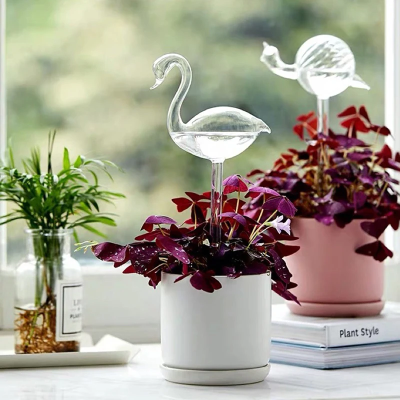 1Pcs Automatic Watering Globe Plant Flower Water Bulbs Animal Shape Glass Home Decor Garden System Self Device | Дом и сад