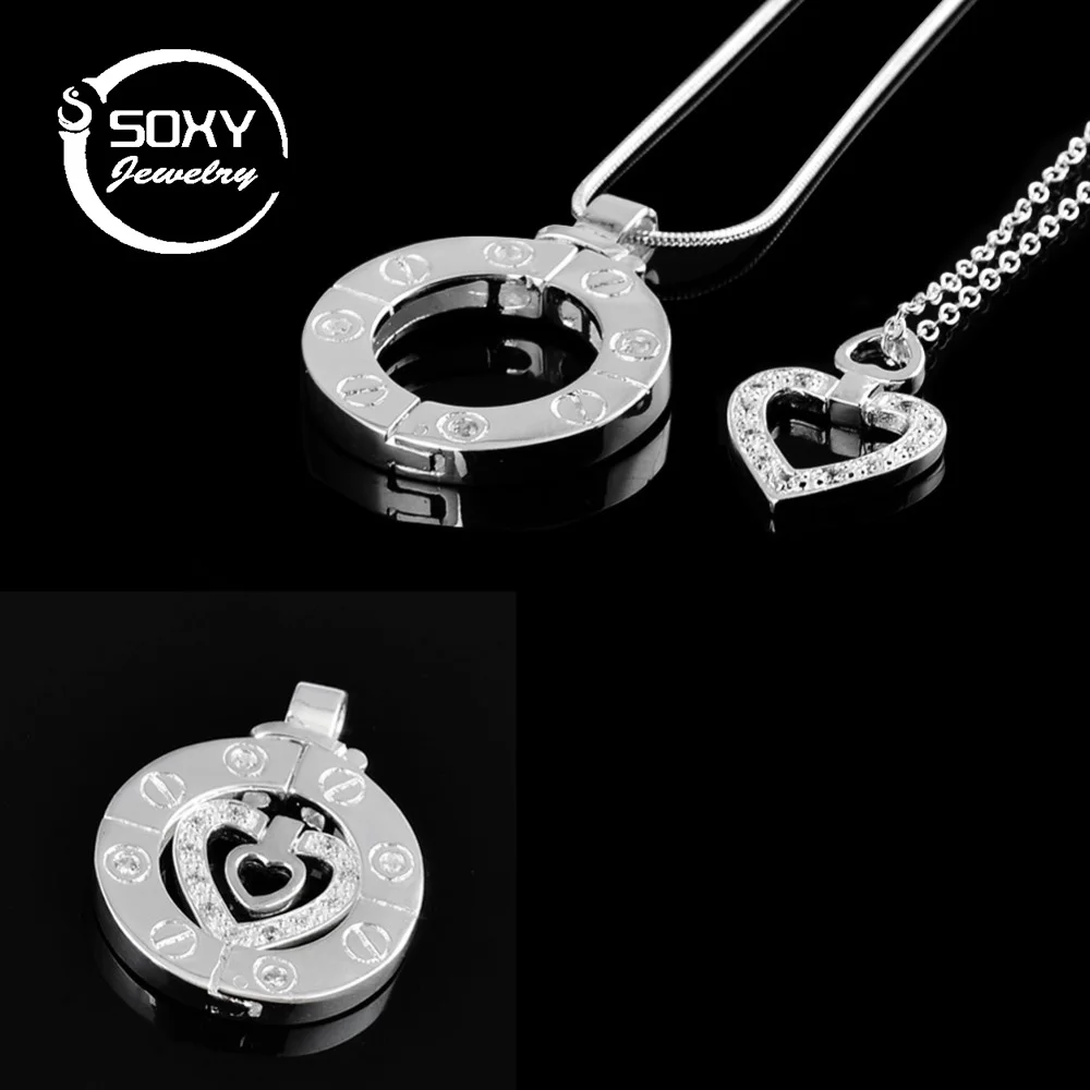 SOXY Пара Ожерелье пара ювелирных изделий лестница на небеса женщин кулон ожерелье
