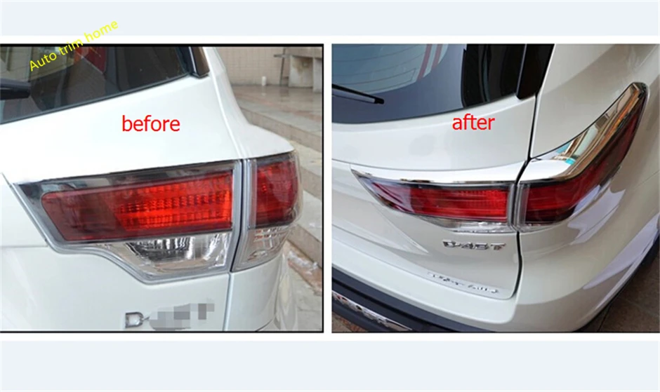 Lapetus переоборудование экстерьера комплект подходит для Toyota Highlander KLUGER- хром задний свет бровей чехол с полосками отделка