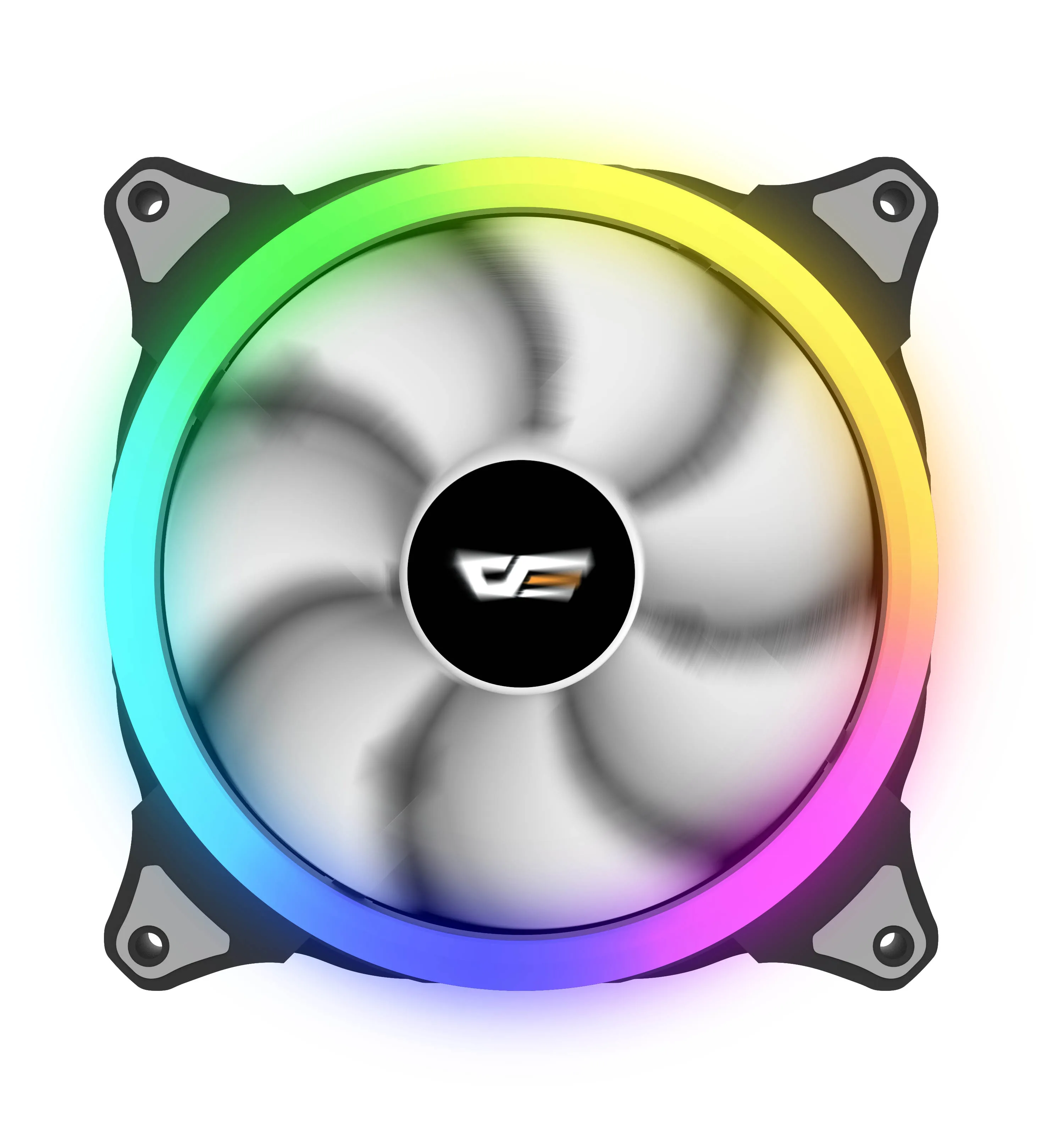 Aigo чехол для компьютера aura sync вентилятор для ПК вентилятор радиатора rgb регулируемый светодиодный 140 мм охлаждающий кулер бесшумный вентилятор беспроводной пульт дистанционного управления - Цвет лезвия: 1 fans