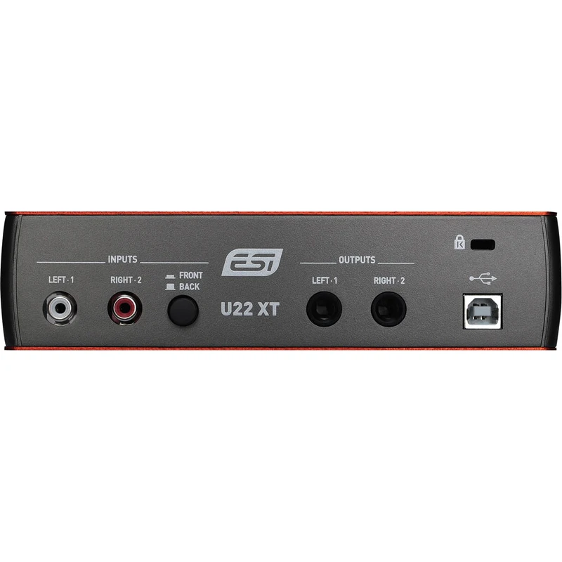 Новый ESI U22XT Профессиональный 24bit USB 2 0 аудио Интерфейс звуковая карта 24-бит/96 кГц