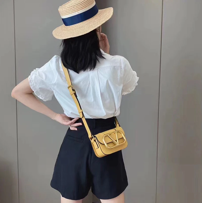 

Luxury Saddle Bags for Women 2021 Fashion High Quality Shoulder Simple Bag Lady Handbags Elegant Lady Shoulder Messenger Bags
