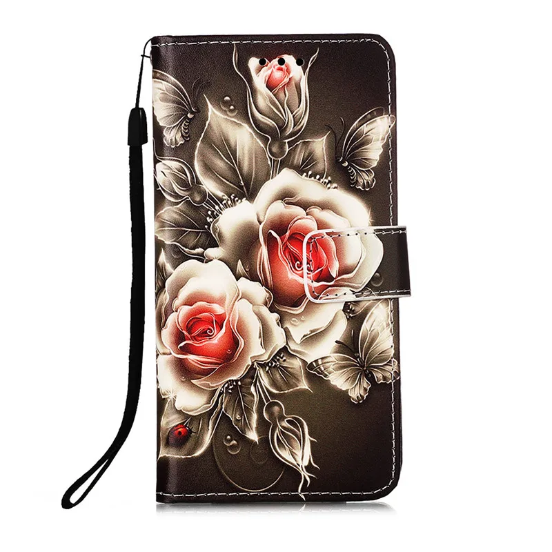 cute phone cases huawei Huawei Y6P 2020 Ốp Lưng Sang Trọng Sơn Ví Da Điện Thoại Trường Hợp Cho Huawei Y6P Ốp Lưng Flip Cover Dành Cho Huawei Y6P MED-LX9N funda Etui huawei waterproof phone case