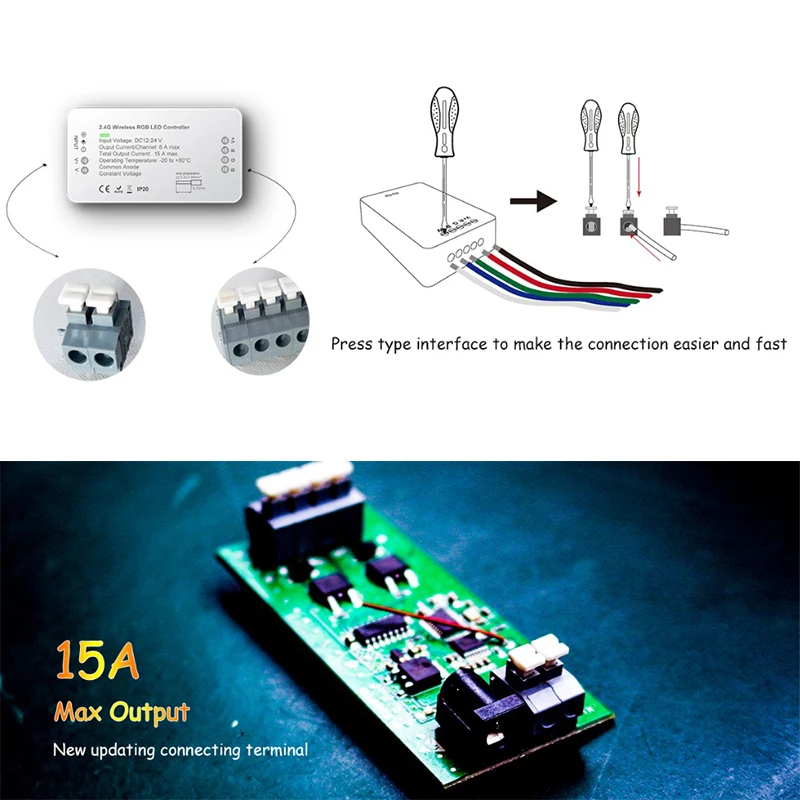 G светодиодный opto Zigbee 3 0 2ID Smart RGBCCT/RGBW переключатель DC12-24V пульт дистанционного