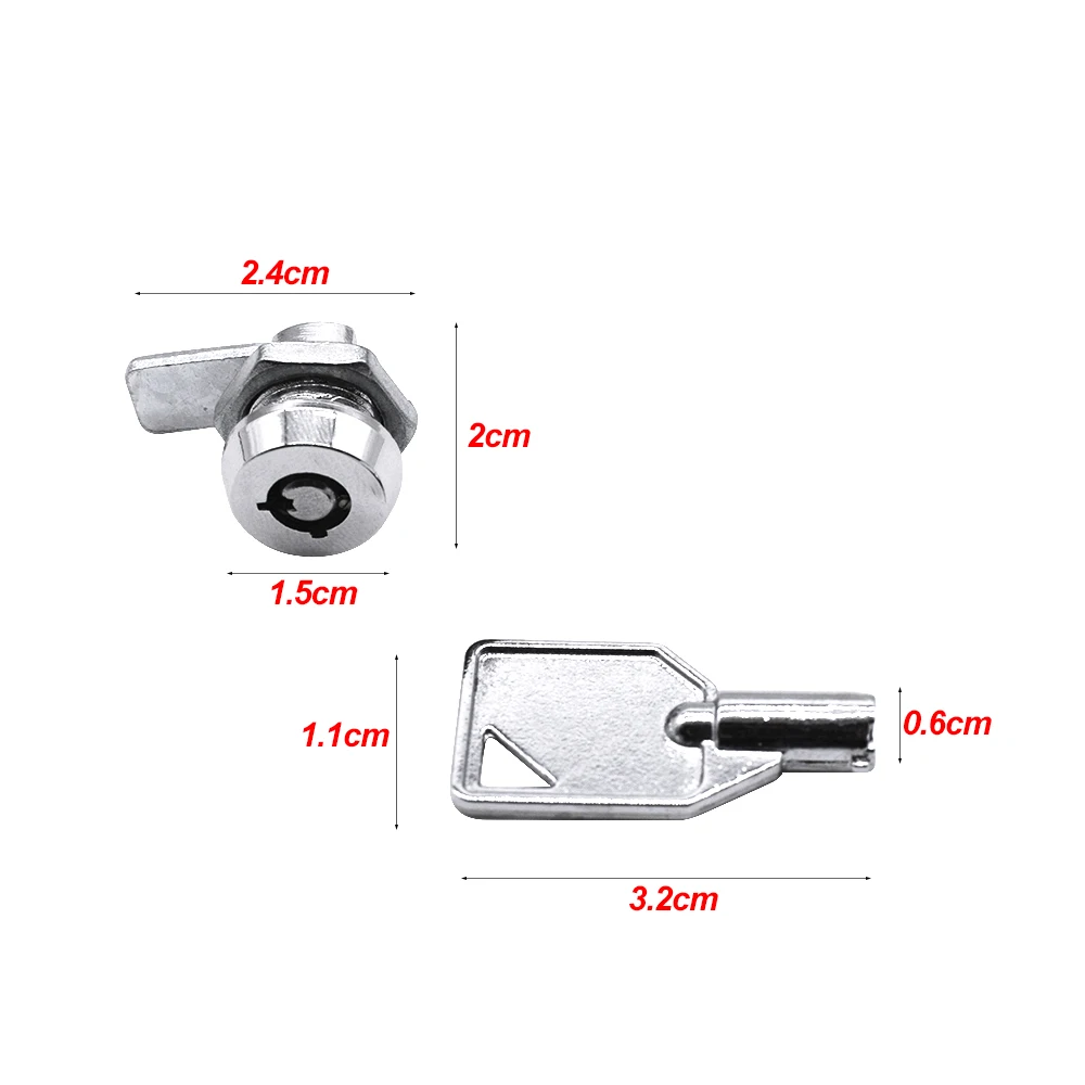 1 шт. замки для ящика шкафа ключи замков высококачественные трубчатые