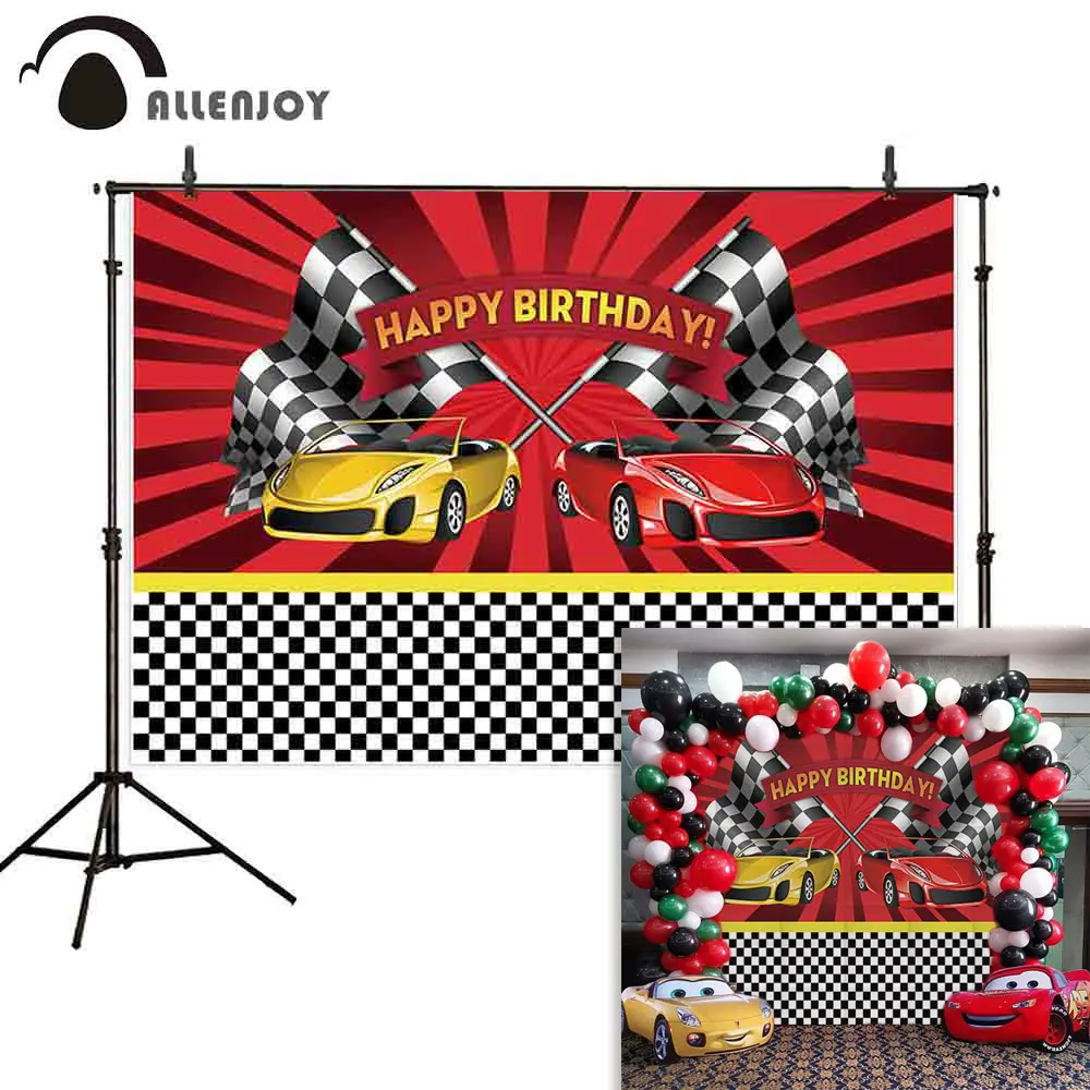 Allenjoy фоны для фотосъемки с изображением лучей гоночного автомобиля в клетку