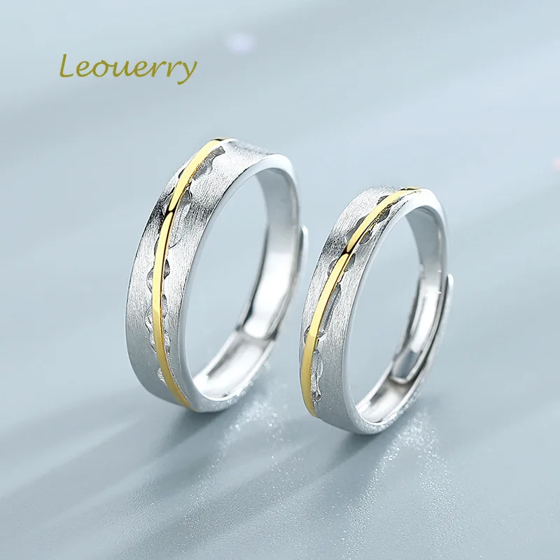 Leouerry оригинальный душа Коврики парные кольца &quotлюбовь&quot 925 пробы цвет