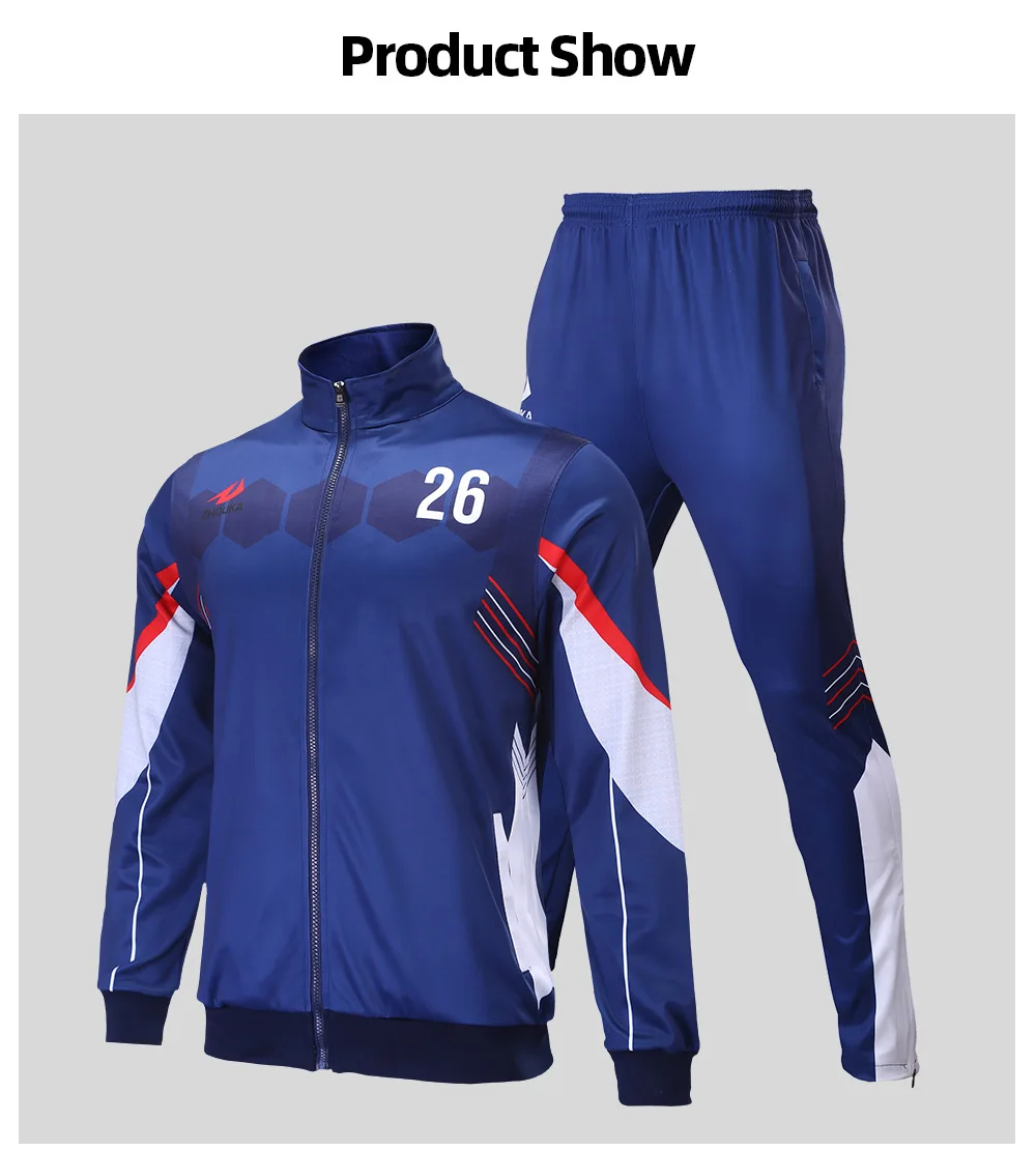 Спортивные костюмы для бега на заказ, спортивные костюмы для футбола, сублимированная форма для тренировок, куртки для мужчин, облегающий спортивный костюм для мужчин