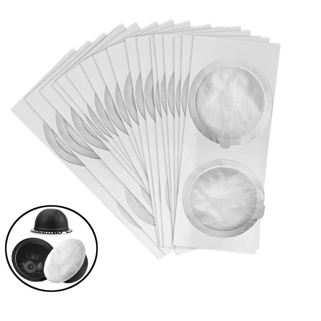 

Disposable Aluminum Foil Film For For Nespresso Vertuo Vertuoline GCA1 & Delonghi ENV135 Refillable Pods Self Adhesive Foil Seal