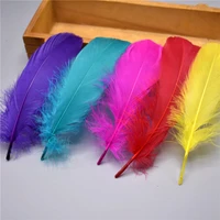 wholesale natural goose feathers for crafts needlework 5 7 13 18cm diy feather wedding accessories decoration decorative plumas