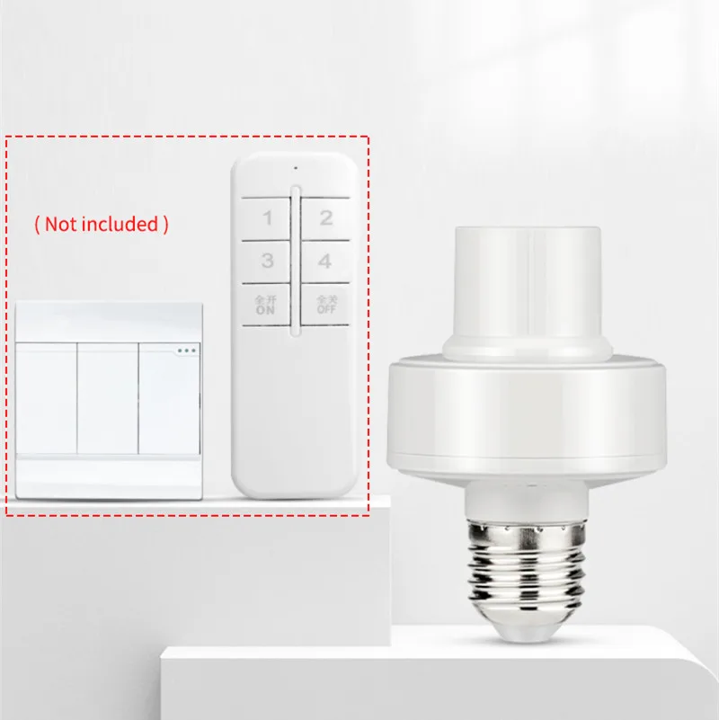 E27 беспроводной смарт светильник адаптер лампы держатель база вкл/выкл