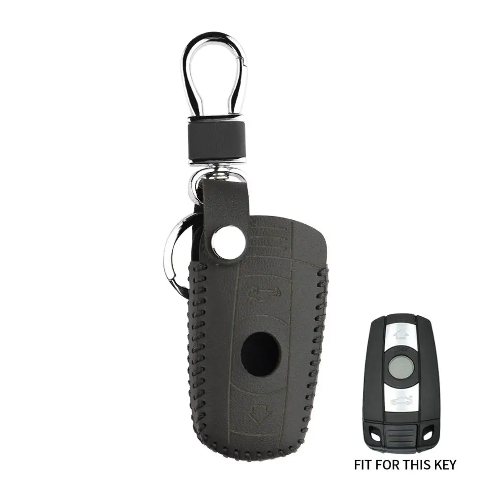 Чехол для дистанционного ключа из натуральной кожи BMW 1 3 5 7 Series X5 X6 Z4 Auto кнопки