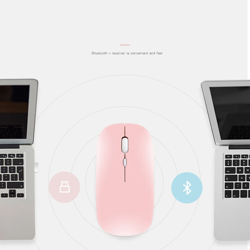 Bluetooth мышь для Apple Macbook air iPad Pro 2020 планшет перезаряжаемая Huawei Matebook ноутбук
