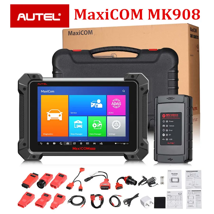 Autel MaxiCOM MK908 автомобильный диагностический инструмент для всех систем с