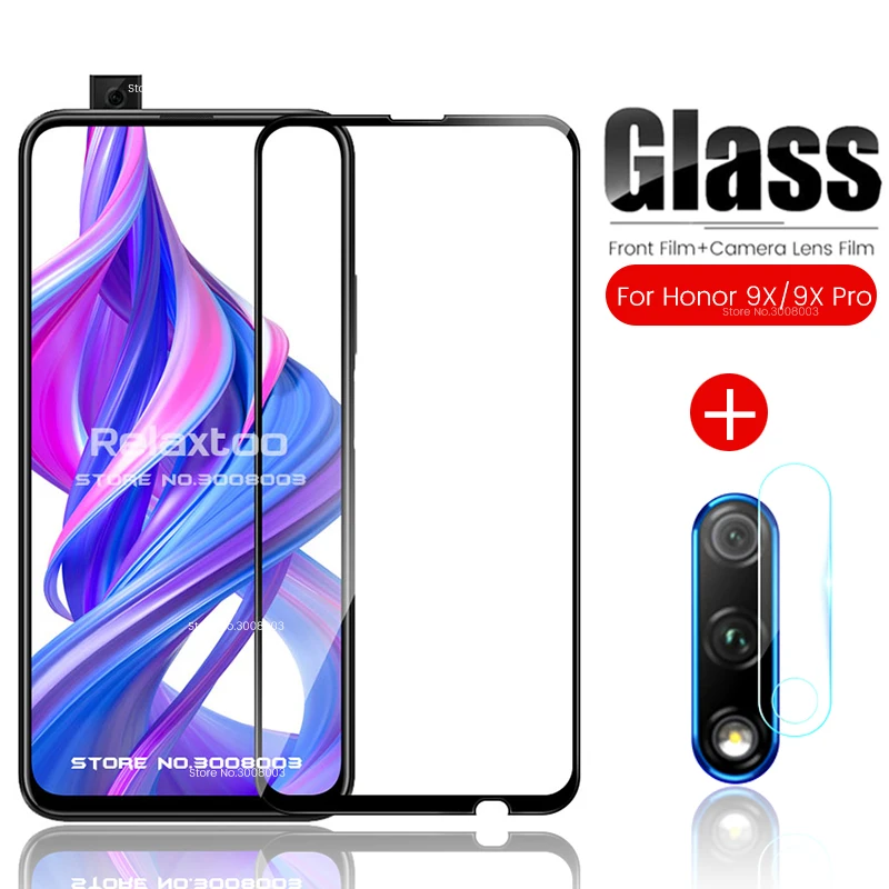 Защитное стекло 2 в 1 для honor 9x9 x pro 9xpro пленка объектива камеры защиты экрана 9X