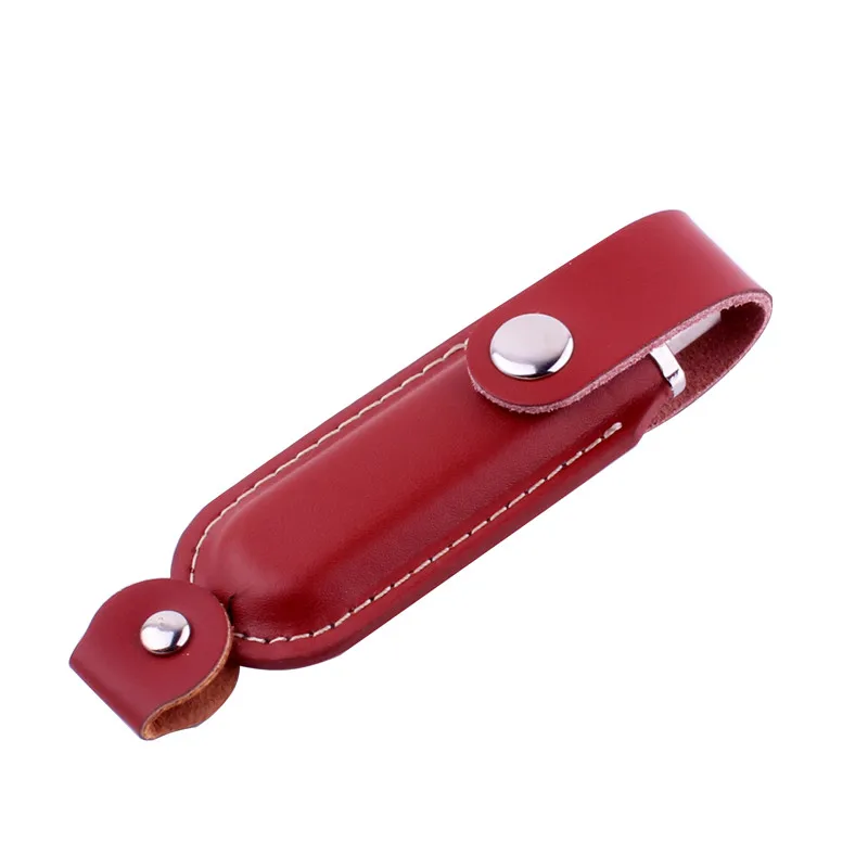 JASTER, новинка, металлическая кожаная флешка, usb флеш-накопитель, 64 ГБ, 32 ГБ, 16 ГБ, 8 ГБ, USB 2,0, карта памяти, флешки, u-диск, модный Меховой чехол - Цвет: Black