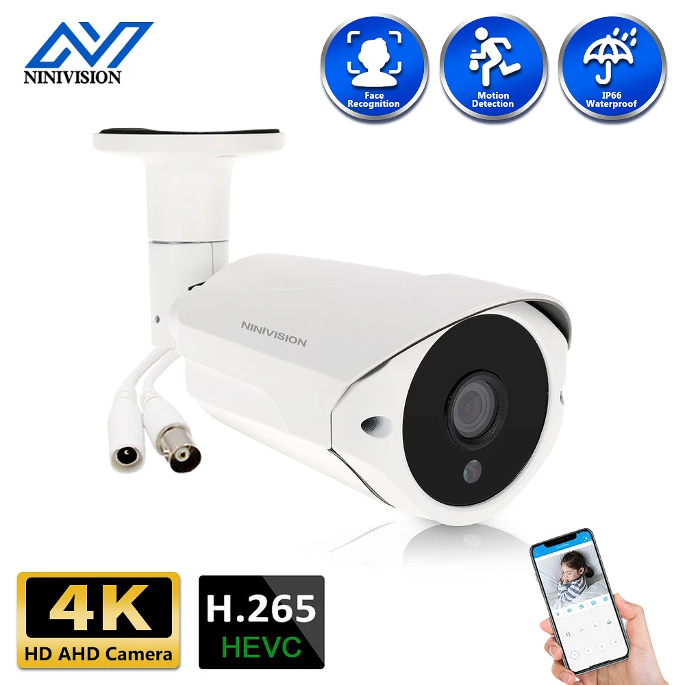 

AHD Camera Bullet 8MP CCTV Surveillance Security Camera SONY IMX335 36 IR Led IR Distance 40M IR Cut Filter Night Vision Indoor