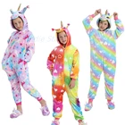 Пижамный комбинезон для девочек, одежда для сна в виде единорога, ститча, детский зимний костюм на Хэллоуин, комбинезон для малышей, косплей