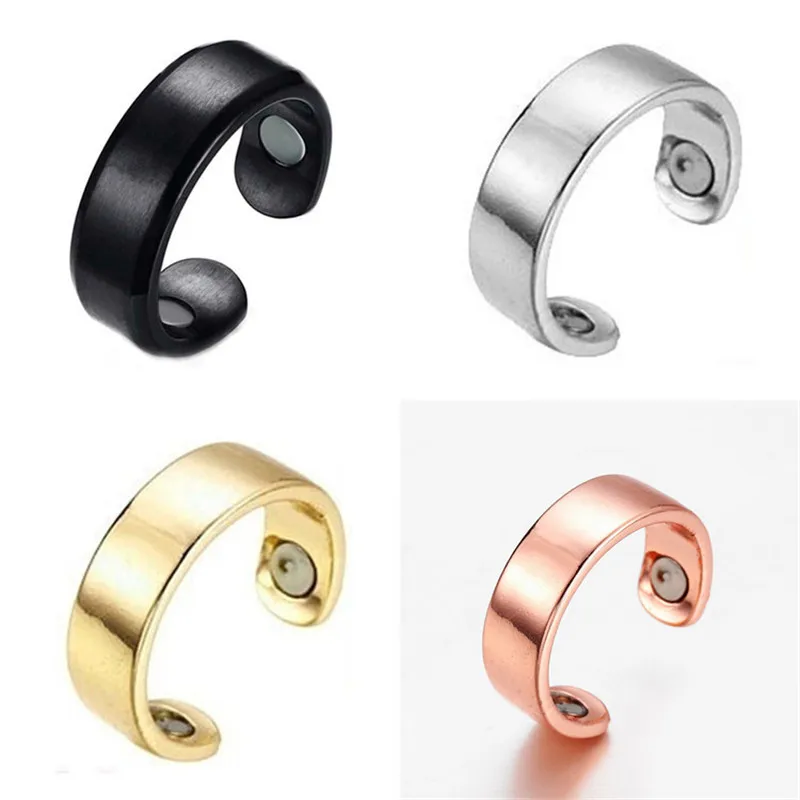 

2022 Trendy 4 Colors Unisex Alloy Opening Ring For Women Men For Engagement Party Jewelry Adjustable Accessories