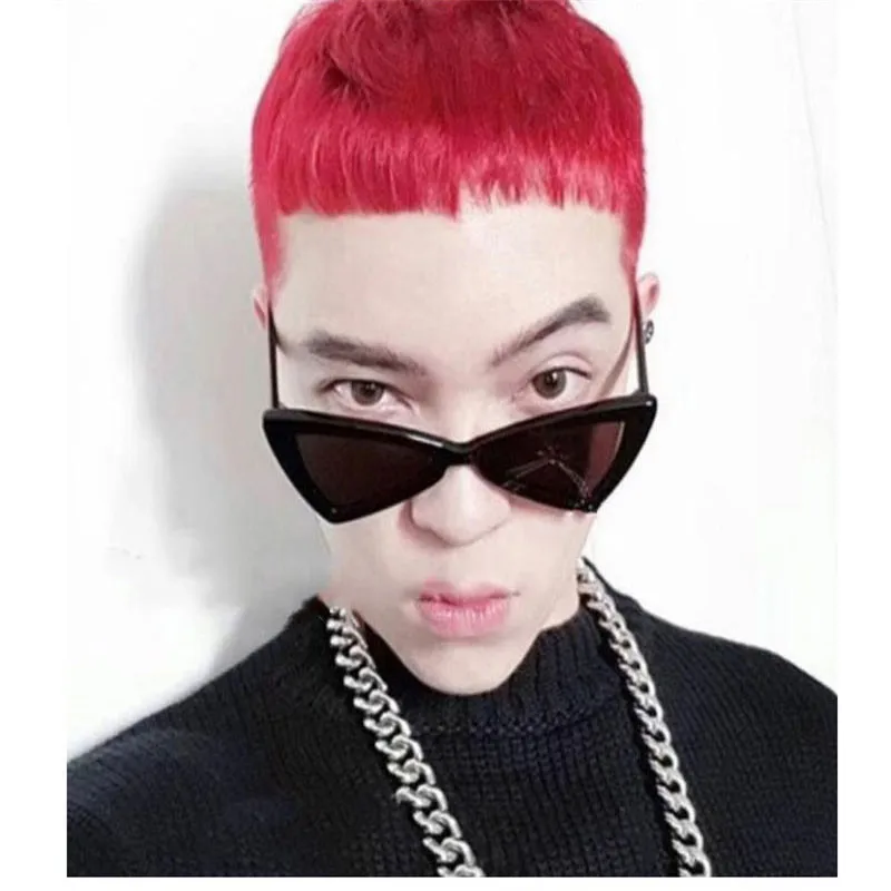 Женские маленькие треугольные солнцезащитные очки кошачий глаз женские модные