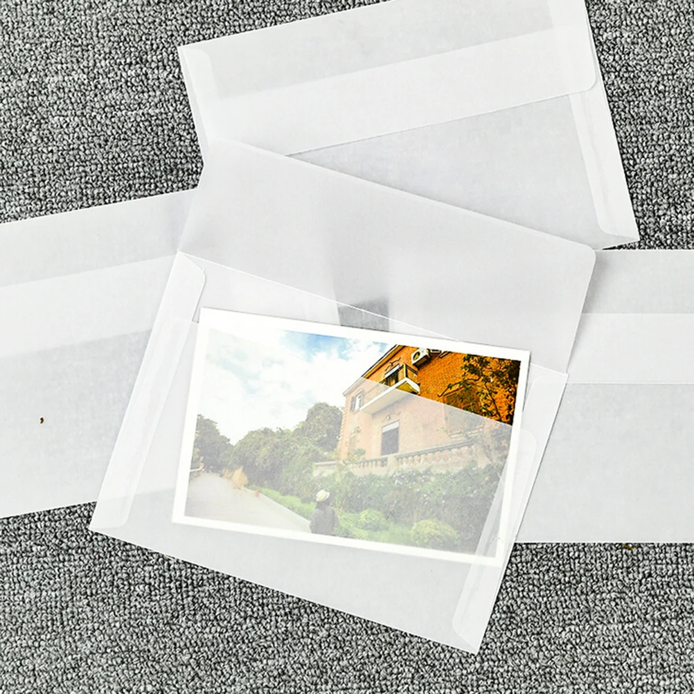 

10pcs/lot Multifunction Korea Vintage Blank Translucent Vellum Envelopes DIY Ovely Gift Vegetable Parchment 17.5*12.5cm